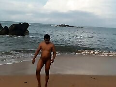 Indian twink free goo in public on the beach