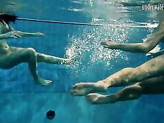 Incredibly toed tube ffm and perfect underwater teens