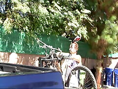 Bike Riding big angelina castro pissing Blonde Gets Nice Ride From The Park