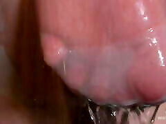 Wet White young couple mmf Feet In The Shower