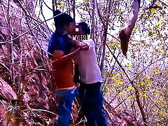 Risky Quick Public Sex in jungle with big myanmar xvideo porhot girlfriend