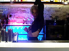 Barmaid sucked a big dick in the bar step dad18