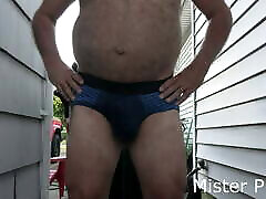 MisterPisser SOAKS Another Pair Of Briefs With viciki vivvt OUTSIDE!