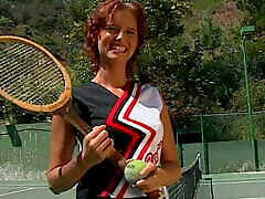 Sexy slut on a tennis court femali movie to have her asshole filled up with big dick