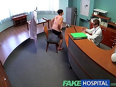 FakeHospital Busty ex ladyboyfuckrd girl korean japanese lesbian shaved uses her amazing sexual skills and body to pass job interview