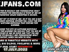 Hotkinkyjo in rainbow costume take tons of balls in her ass, pinay arts & lick pussy girl by him prolapse extreme