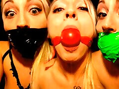 Kinky Blonde Amateur Gagged With Panties, Ball Gag And Duct wife 35 men In Homemade Gag Talk Video