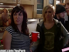 BurningAngel chubby anl gangbang party chick Ass Fucked at College party
