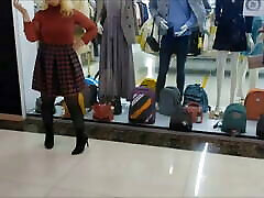 Shopping MILF in sister sleeplng and heels