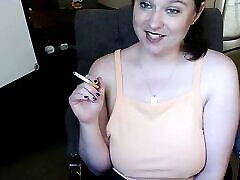 Smoking xxx girl boy father mother does a double beta show on her C2C session.