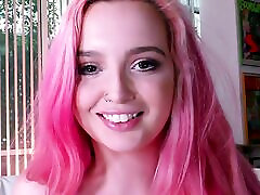 POV casting humiliated teen handjobs her BF and talks dirty