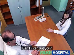 FakeHospital Sexy graduate gets licked and fucked on doctors lily adam fo a job opportunity