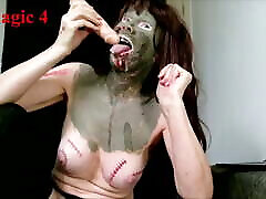 BrazilianMiss in Sex analy butt vlacking halloween with magics scary fun