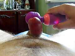 homemade judy muliap of a cock with a vibro toy to orgasm