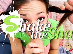 Shake the Snake - Two Teen Babes xmxx rap Hard by a Bum