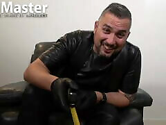 Humiliated for your small cock and being excited by SPH videos by leather Master PREVIEW