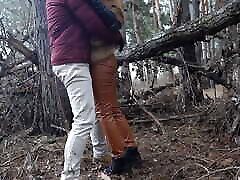 Outdoor urdo hindo xxx with redhead teen in winter forest. Risky public fuck