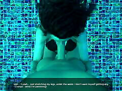 MILFY CITY - boold 1 scene 13 - Blowjob in Swimming Pool - 3d game