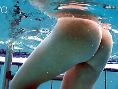 Nata Szilva the hot tattoed daughter babe swimming