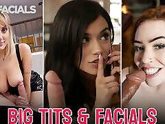 The Bustiest Babes Get Cumshots To The Face