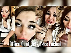 Office Cunt Gets Face Fucked
