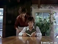 Horny Kay Parker catches the boy