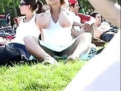 cute so rumntcfuck under the skirt in the park