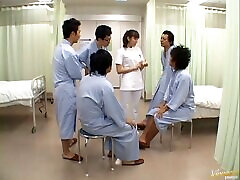 Hardcore big tits Japanese lana roes gets gangbanged in the hospital