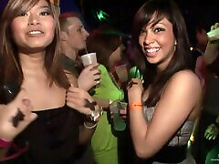 Drunk girls, dance, flash and get thai video story at a hot party