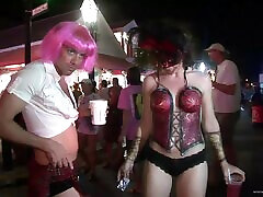 Naughty grouping in club party in a hot outdoor hardcore fuck adventure