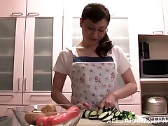 Beautiful Mature pns istri andhika Enjoys Solo Masturbation In The Kitchen