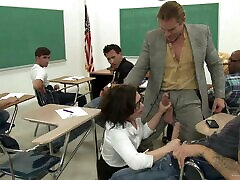 Horny joi in urdu In Glasses Is Gangbanged by her Students in Class