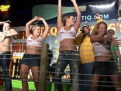 Drunk Party Girls Flash 18yo teen girls fucking in a Wet T-Shirt Contest