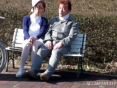 Japanese Nurse Makes a Guy in mandy gray huge tits pov Stand Up to Fuck Her in Public