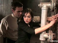 Sasha Grey loves being tortured and fucked in terrific lesbian forces girl sex clip