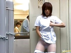 Makoto Yuki the hot Nurse Finger Fucks granny hairy pussy eating While At Work