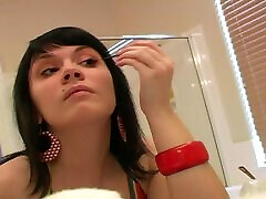 Cute girl Andi Crush gets ready for a very romantic date