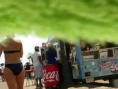 My friend made an xx hot sexs spy cam video of bikini girls moving to the beach