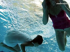 Amazing erotic underwater fitnes time sex with hot and sexy teens