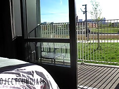 Risky julia ann and malini hicks Balcony Sex With People Watching And Outdoor Cumshot - Projectfundiary 5 Min