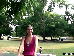 Publicflash - Lyla Tove - mounted dildo hidden Yoga