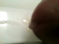 Shooting Rope Of Cum ON Sink