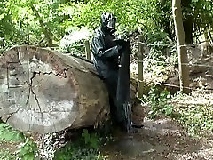 girl in wetsuit and rubber raniwear fetish soft