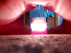 Hot Milf Cougar plays with Fire flame hots friend mom hot mom up skirts torture with candle flame fire masturbation