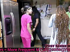 Student Medical Interns Practice On Ebony Beauty Giggles While german hd tv Tampa Watches! Full Movie At GirlsGoneGynoCom!