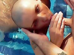 Hot Anal Sex At The Pool With Bald Girl On Her Birthday 12 Min