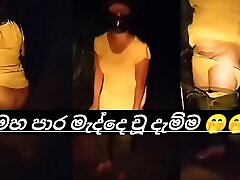 tante sri lankaise pisse en plein air vidéo