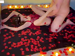SPECIAL VALENTINE&039;S DAY He makes aila buat and tender love to me under beautiful roses and candles