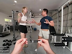VRB gadis indonesia gangbang Bareback sex fantasy in the gym with muscle stockings star Jkab Dale VR Porn
