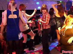 Euro party teens sucking dicks in nightrclub